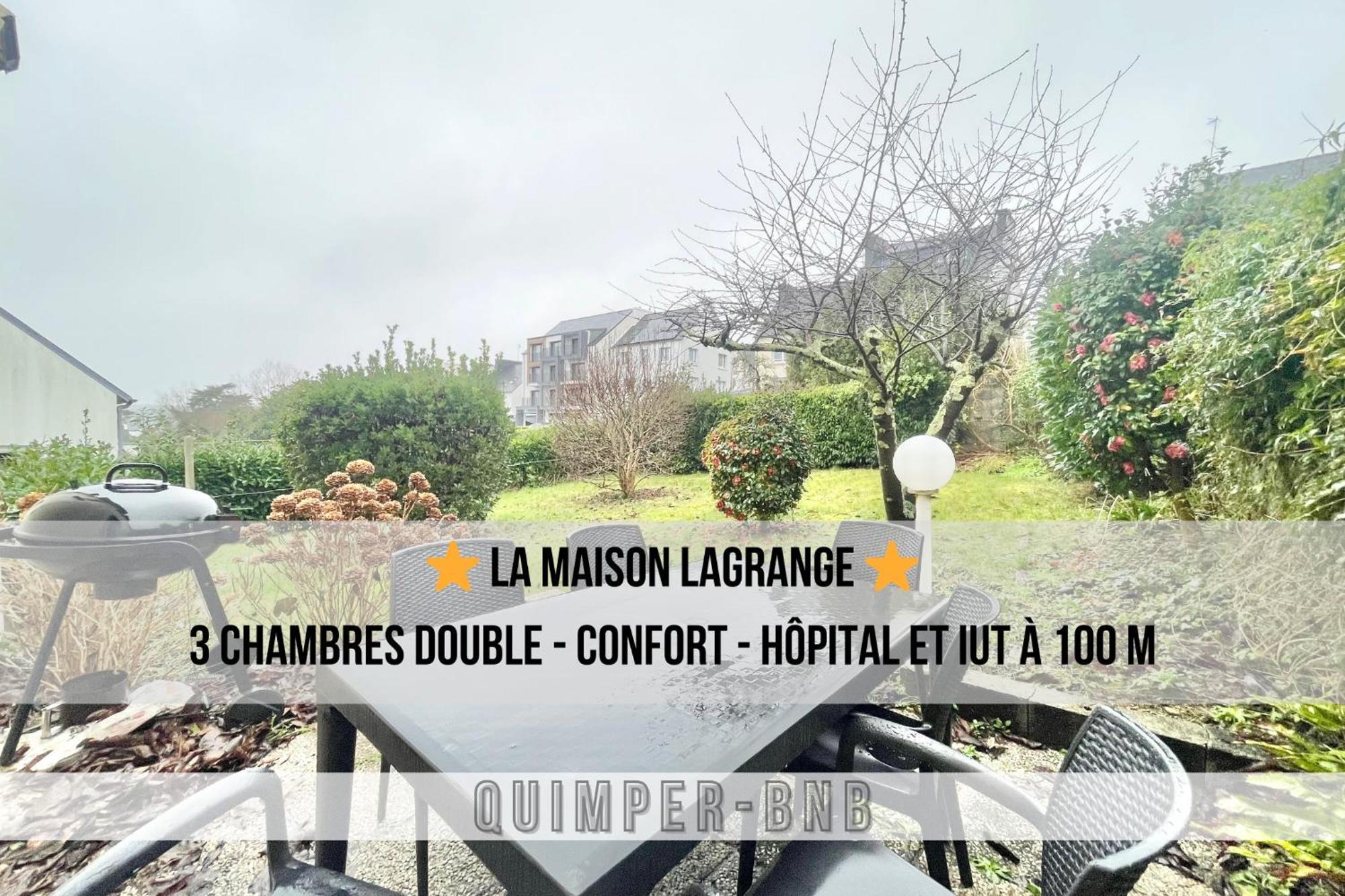 Maison Lagrange - 4 Chambres Quartier Iut Hopital Quimper Esterno foto